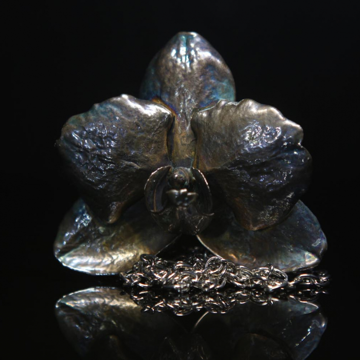 Кулон в серебре Fleur de Magique, Орхидея, фото 2